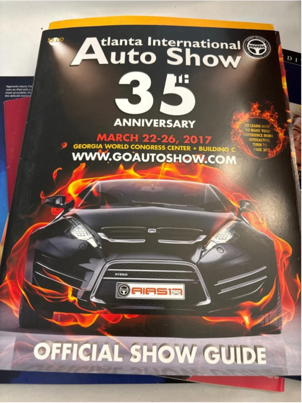 2017 Atlanta International Auto Show Official Guide 35th Anniversary #E38